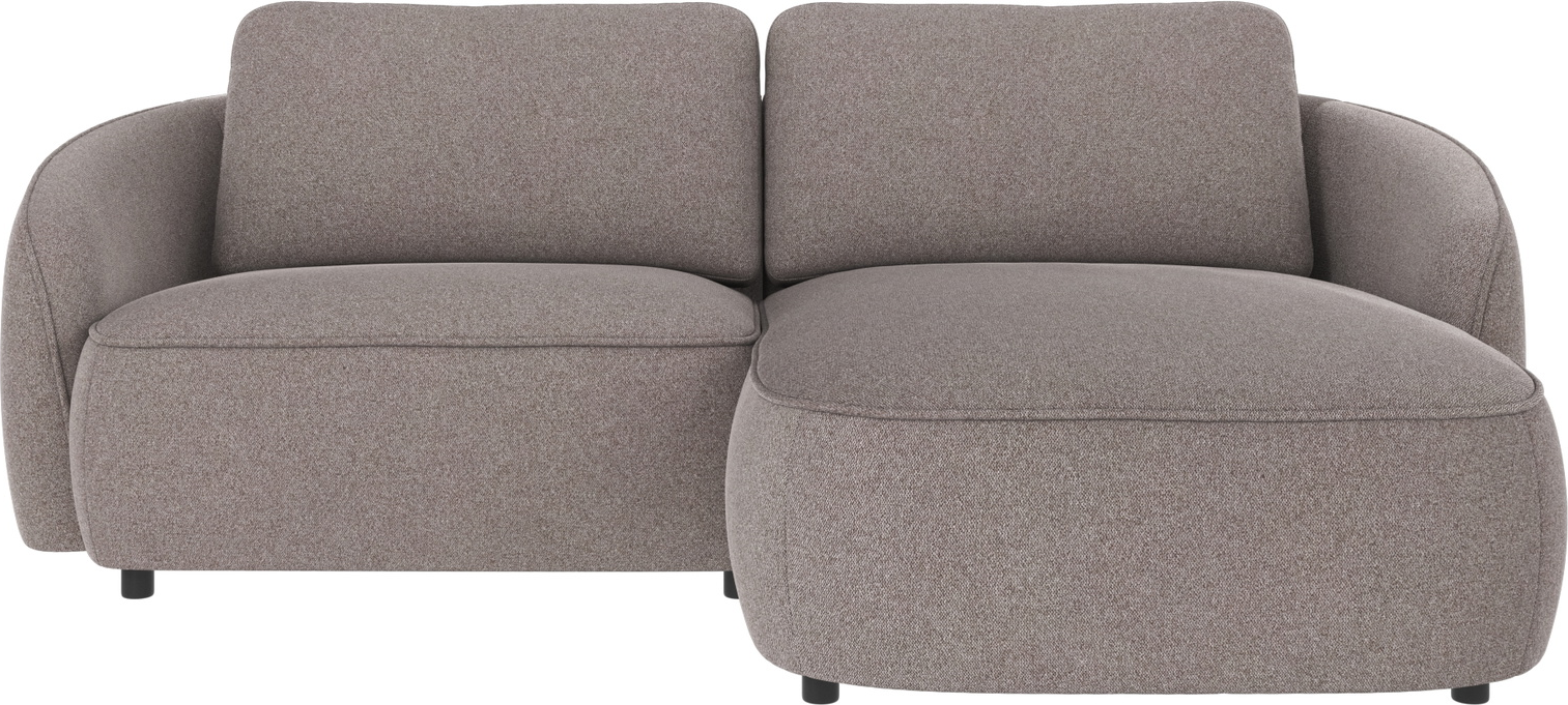 Chaiselongsofa Rowico Norris højrevendt 226×162 cm gråbeige polyester Brenda 7