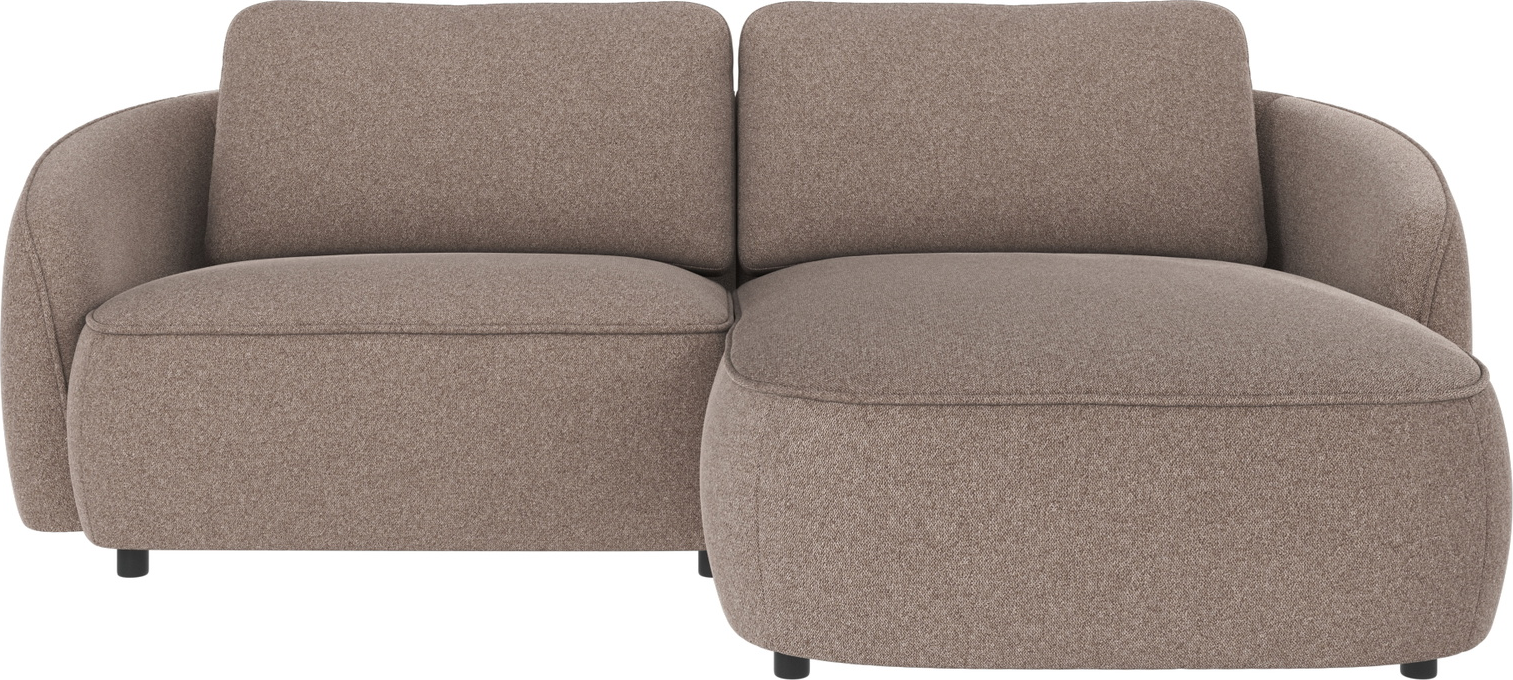 Chaiselongsofa højrevendt Rowico Norris beige polyester 226×162 cm