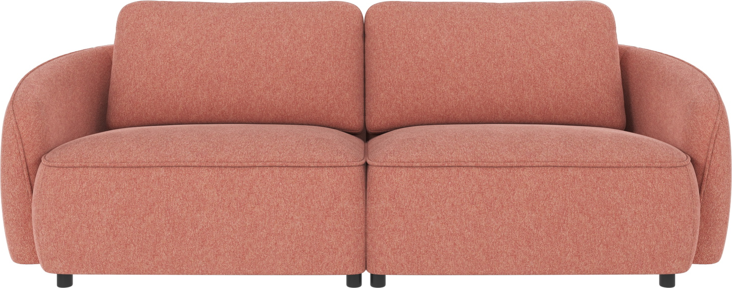 3-personers sofa Rowico Norris Brenda polyesterstof rød 226 cm bred