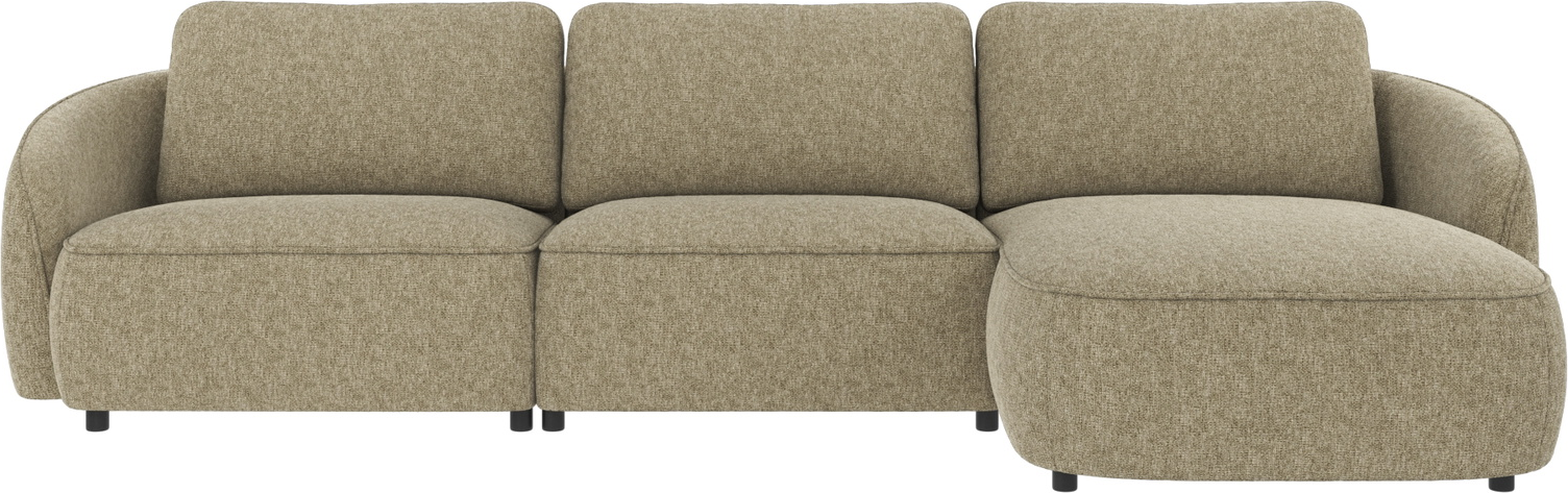 Chaiselongsofa højrevendt Rowico Norris modulsofa Max 55 grøn stof H80xB319xD162 cm
