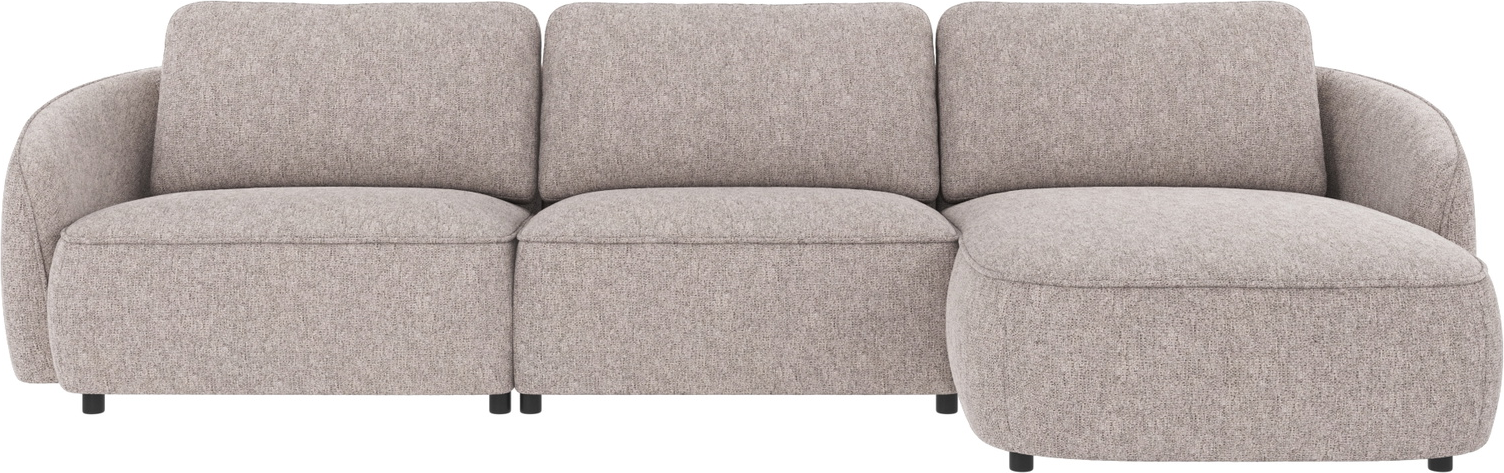 Chaiselongsofa/loungesofa Rowico Norris Max stof grå højrevendt H80×B319×D162 cm