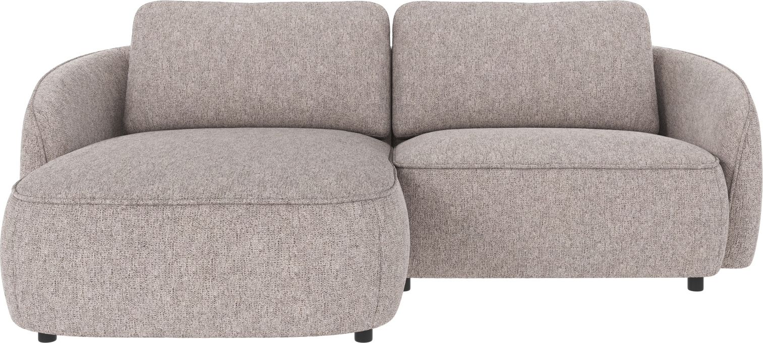 Chaiselongsofa Rowico Norris Max venstrevendt grå stof 80x226x162 cm