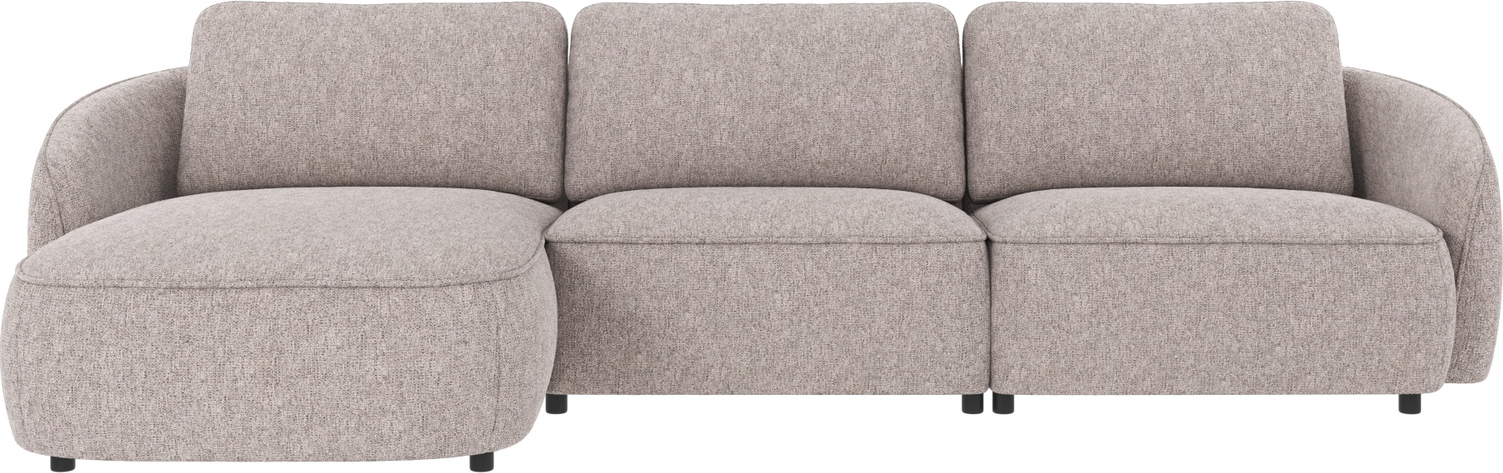 Chaiselongsofa Rowico Norris venstrevendt i gråt Max 180 stof 319 x 162 cm nordisk design