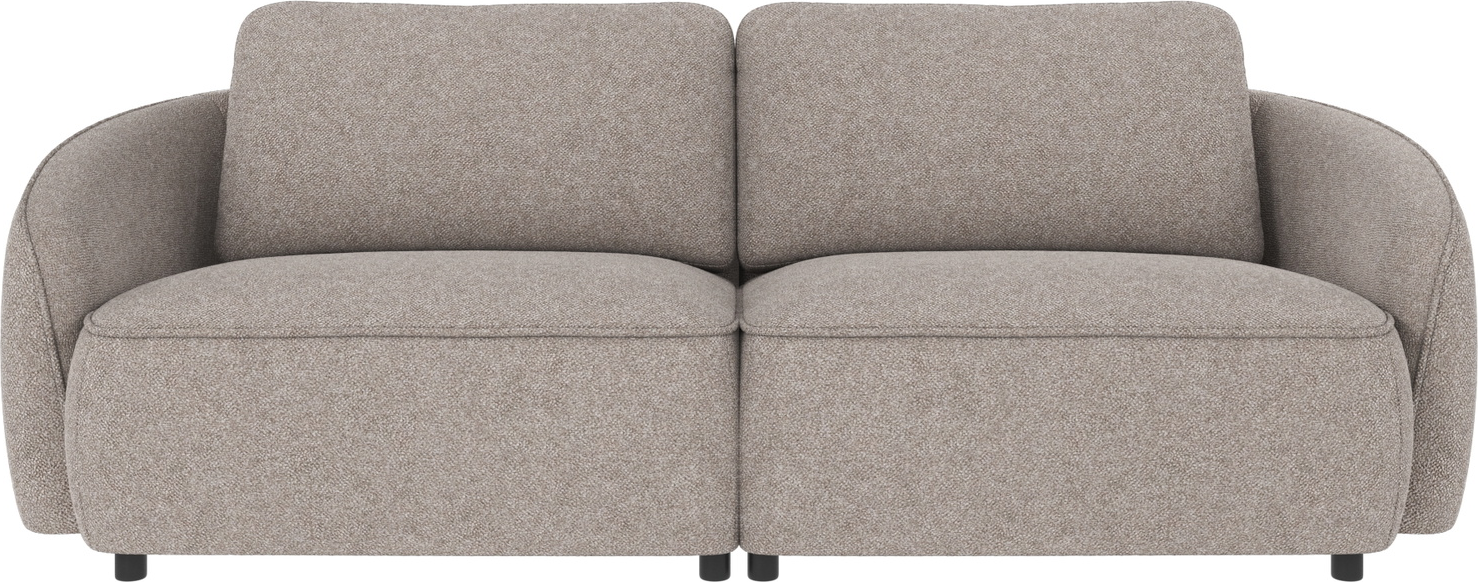 3-personers sofa Rowico Norris i gråt Bobby-stof 100% polyester 226x102 cm