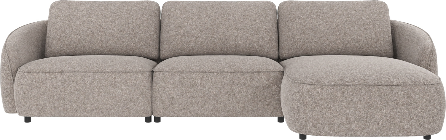 Chaiselongsofa loungesofa Rowico Norris Bobby 7 grå 319x162 cm polyester