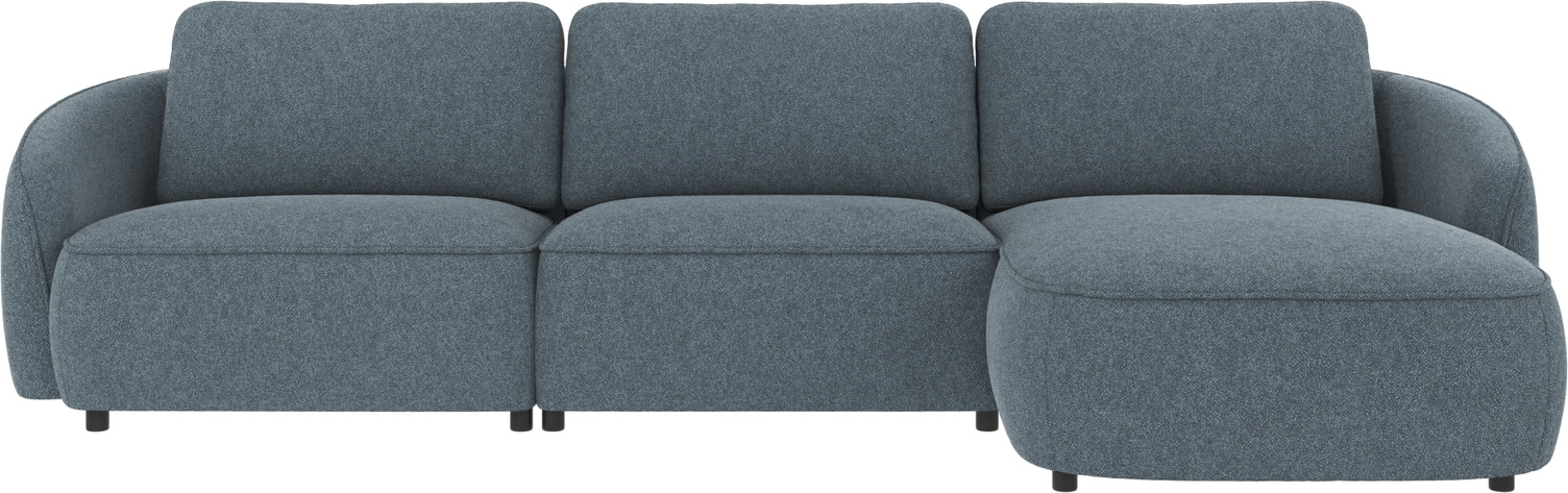 Chaiselongsofa højrevendt Rowico Norris Bobby 15 mellemblå 319 cm skandinavisk design