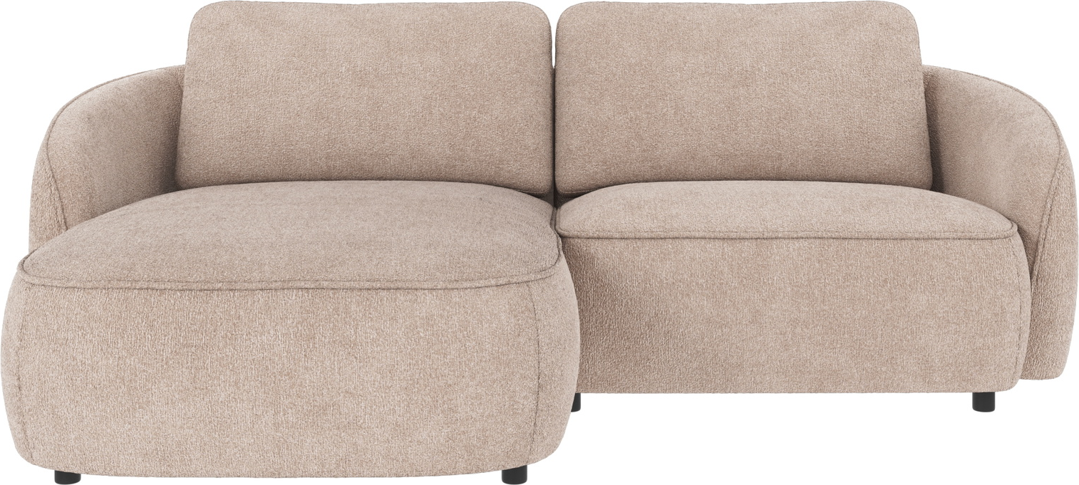 Chaiselongsofa Rowico Norris Greg venstrevendt lysebeige 226x162 cm
