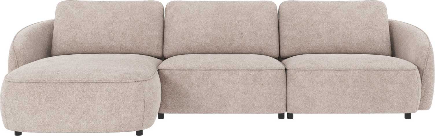 Chaiselongsofa Rowico Norris venstrevendt lysegrå Greg stof FSC-mix