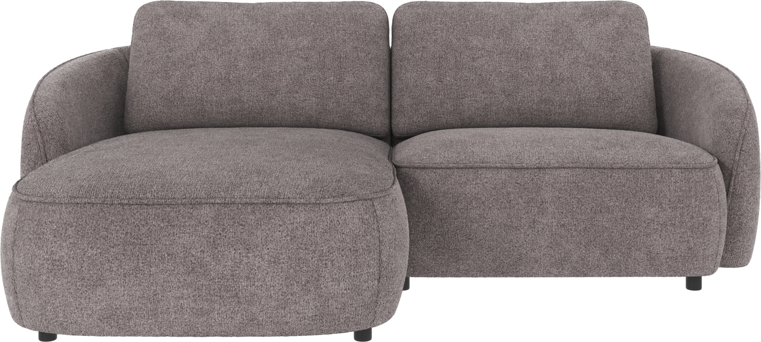 Chaiselongsofa Rowico Norris venstrevendt grå stof Greg 18 polyester 226x162 cm