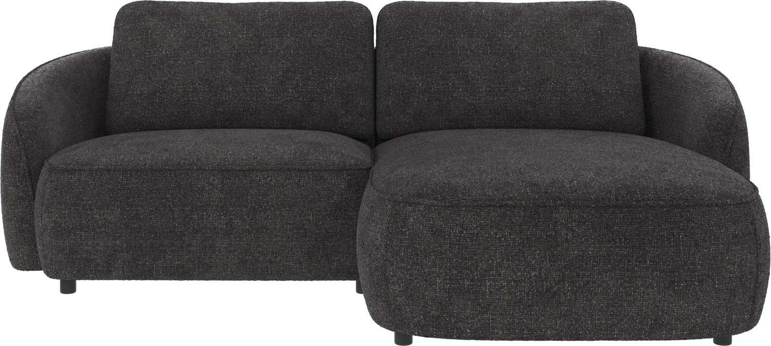 Chaiselongsofa Rowico Norris højrevendt mørkegrå Robin 66 polyesterstof FSC-mix