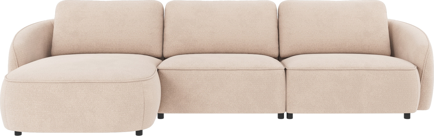 Chaiselongsofa venstrevendt Rowico Norris Rita lys beige B319×D162×H80 cm FSC®-mix