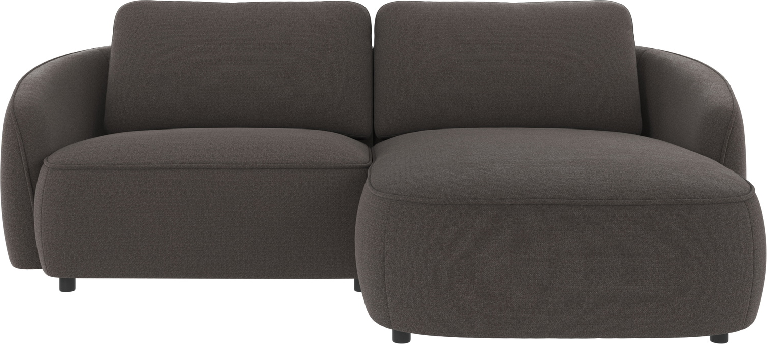 Chaiselongsofa højrevendt Rowico Norris mørkegråt Rita 68 stof H80×B226×D162 cm nordisk design
