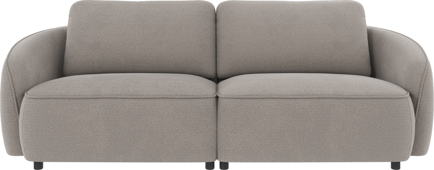 Rowico Norris 3-personers sofa lysegrå polyesterstof FSC-certificeret H80xB226xD102 cm