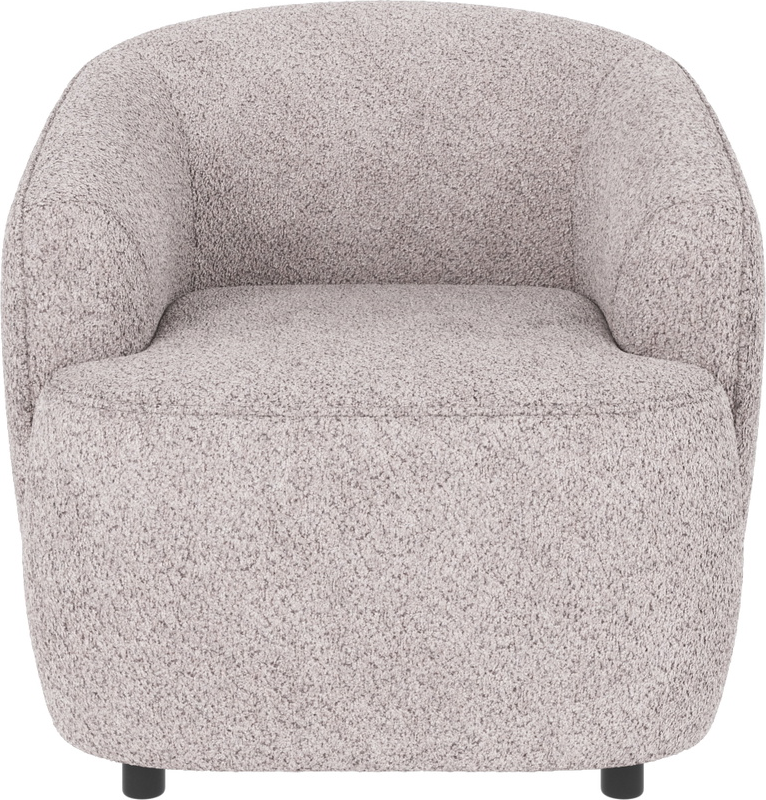 Loungestol Rowico Dermot Anna 15 lysegrå stof - skandinavisk stoflænestol med HR-skum & Nosag-fjedre