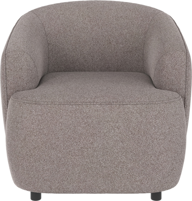 Loungestol/lænestol Rowico Dermot Brenda gråbeige 100% polyester stof FSC-mix skandinavisk design