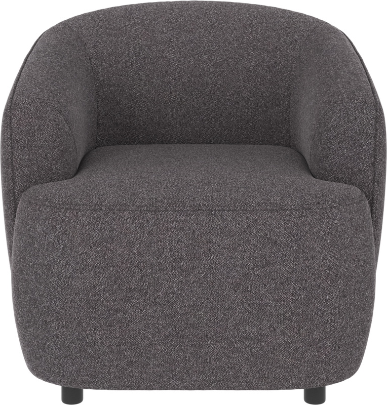 Loungestol Rowico Dermot lænestol mørkegrå Brenda polyester stof slidstærk FSC-mix