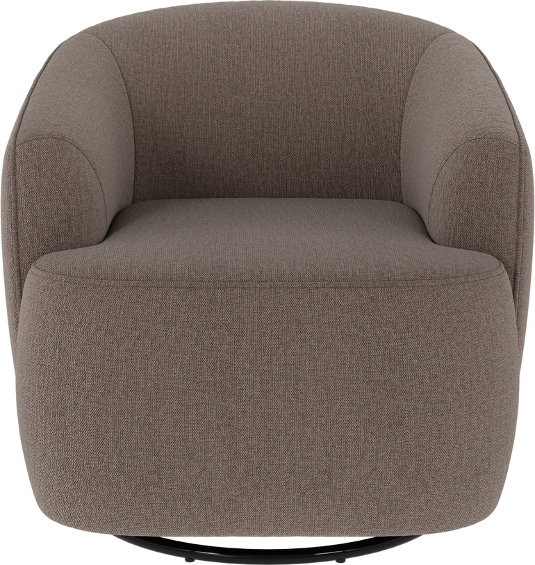 Loungestol Rowico Dermot beige Brenda 34 stof 360 dreje- og gyngestol FSC-mix 78x85x90 cm