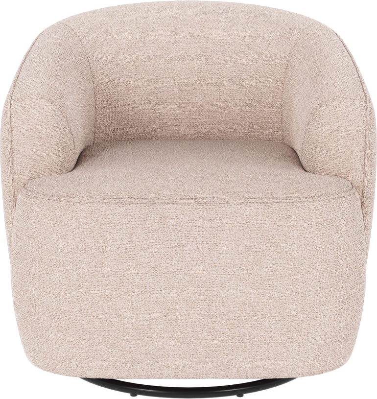 Loungestol Rowico Dermot lysebeige Max-stof 360 drej/gyng FSC-certificeret