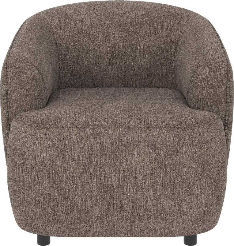 Loungestol Rowico Dermot Greg polyester mørk beige FSC-mix stel