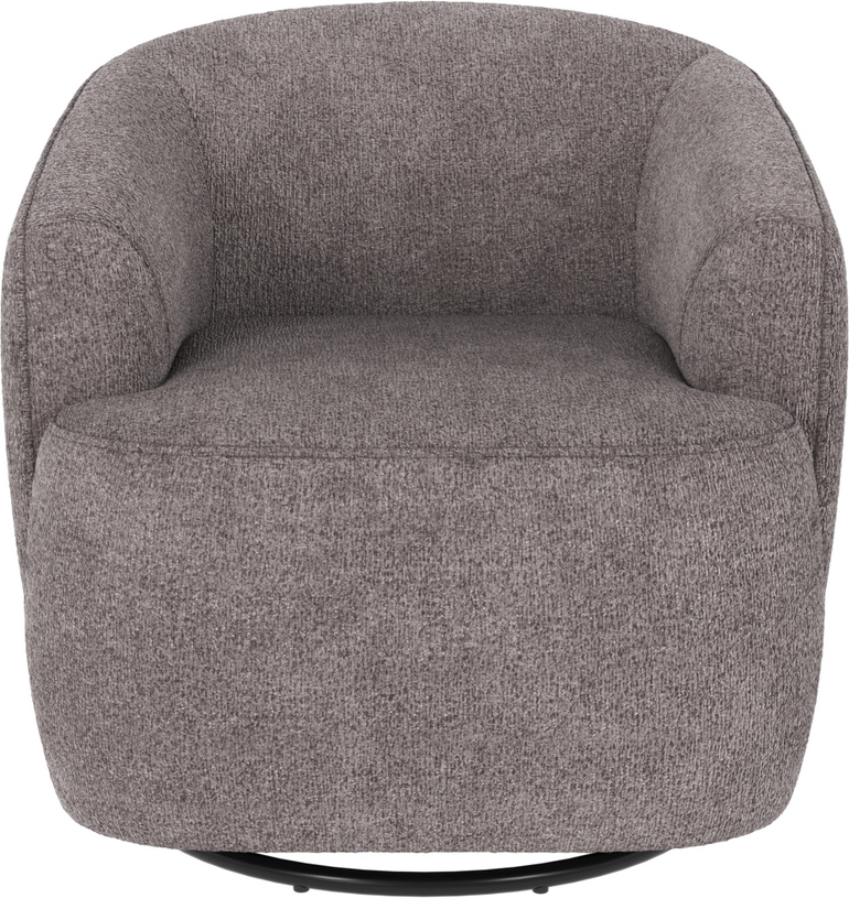 Loungestol Rowico Dermot med 360 dreje- og vuggefunktion, gråt Greg 18 polyester