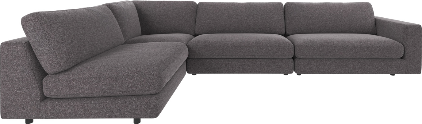 Hjørnesofa Rowico Duncan modulsofa Brenda mørkegrå 345×216 cm