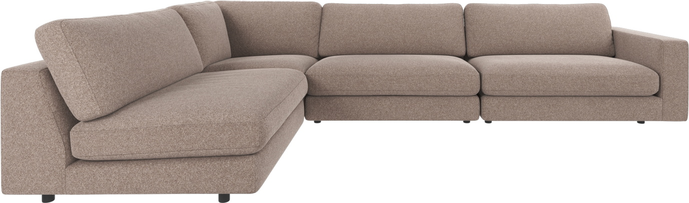 Hjørnesofa Rowico Duncan modulsofa Brenda 34 beige stof FSC certificeret 345x216 cm