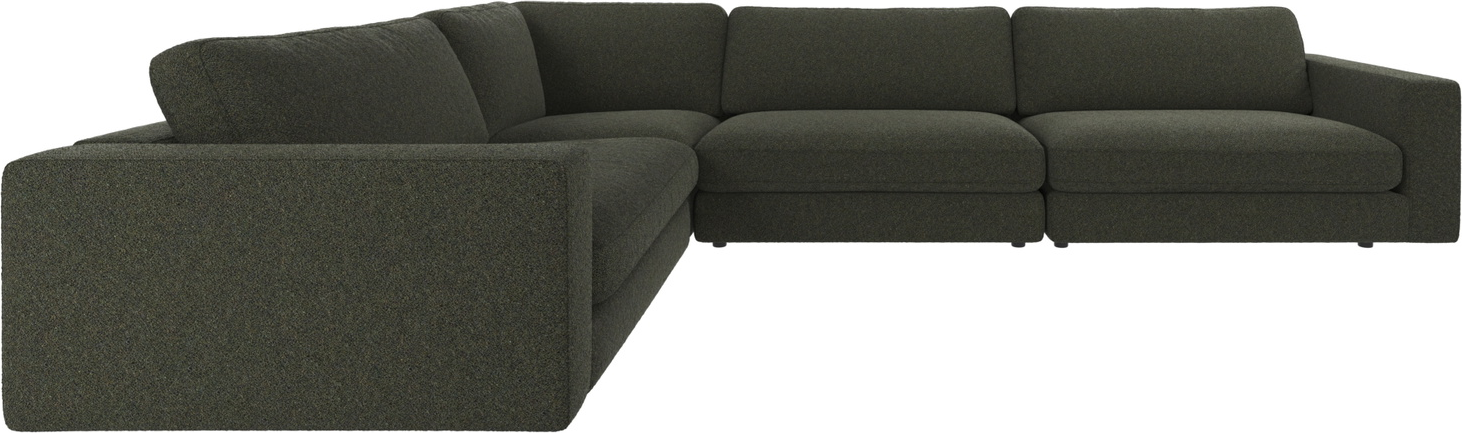 Hjørnesofa Rowico Duncan modulsofa i grønt Alice 162 stof FSCÂ®-mix skandinavisk design
