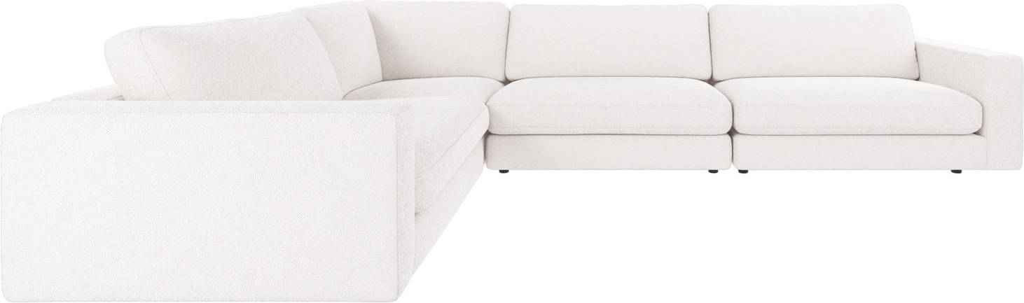 Hjørnesofa Rowico Duncan modulær L-sofa Bobby 1 hvid stof 345x233 cm