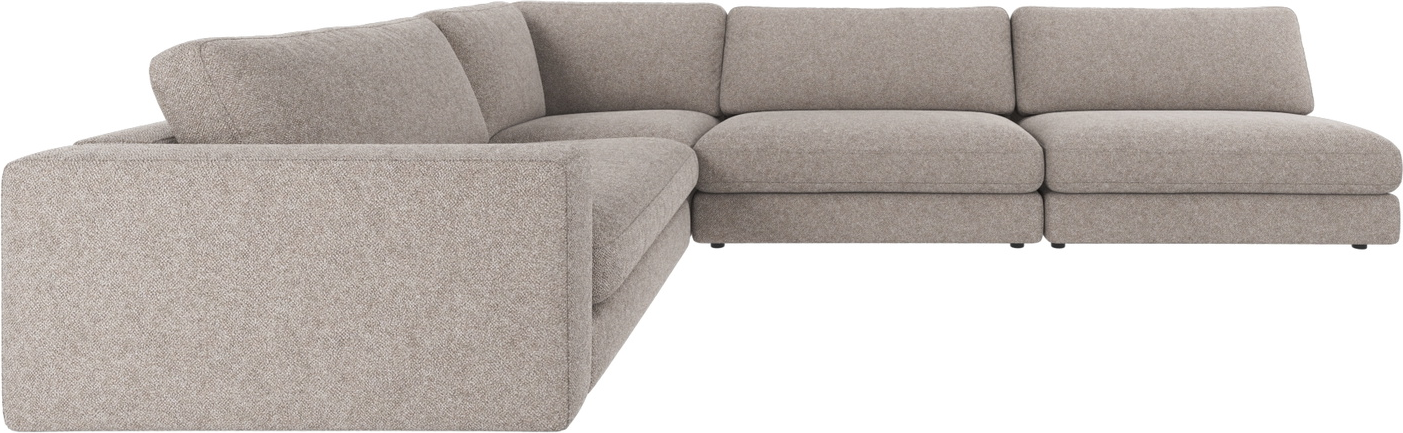 Hjørnesofa Rowico Duncan Bobby grå 100% polyester modulsofa 325×230 cm