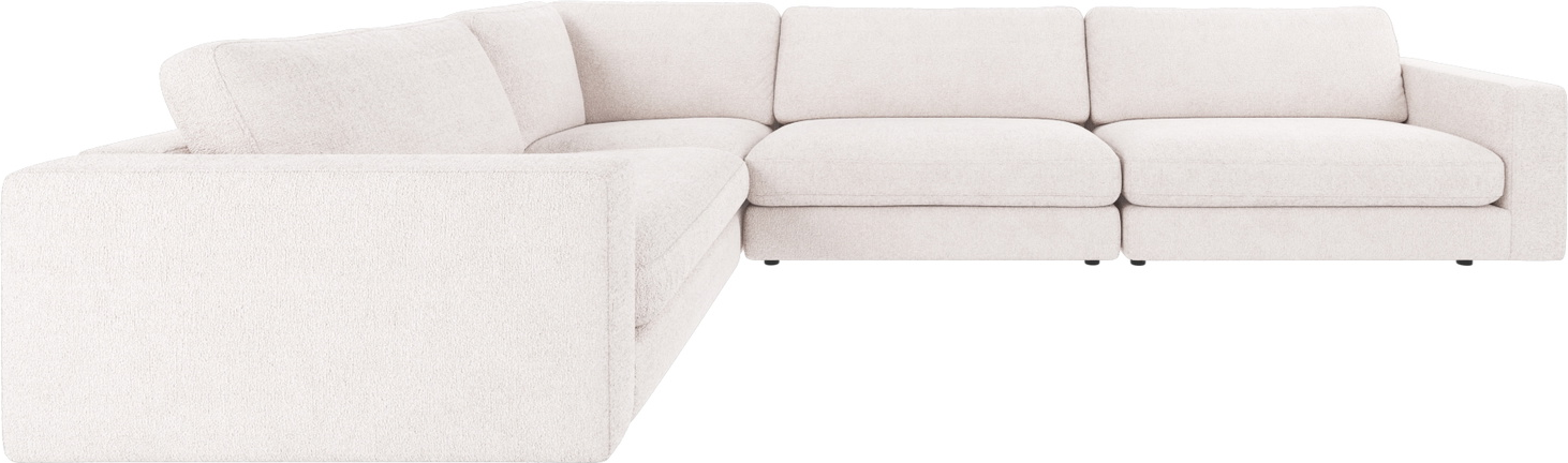 Hjørnesofa Rowico Duncan i hvidt Greg polyesterstof modulopbygget 78x345x233 cm FSCÂ®-mix