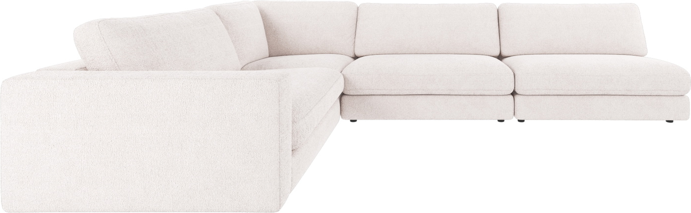 Hjørnesofa Rowico Duncan Greg hvid stof modulopbygget 325×230 cm FSC-mix-certificeret