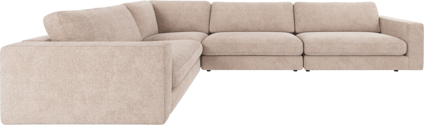 Hjørnesofa Rowico Duncan modulsofa Greg 3 tekstil lysebeige FSC-certificeret ramme 345x233x78 cm