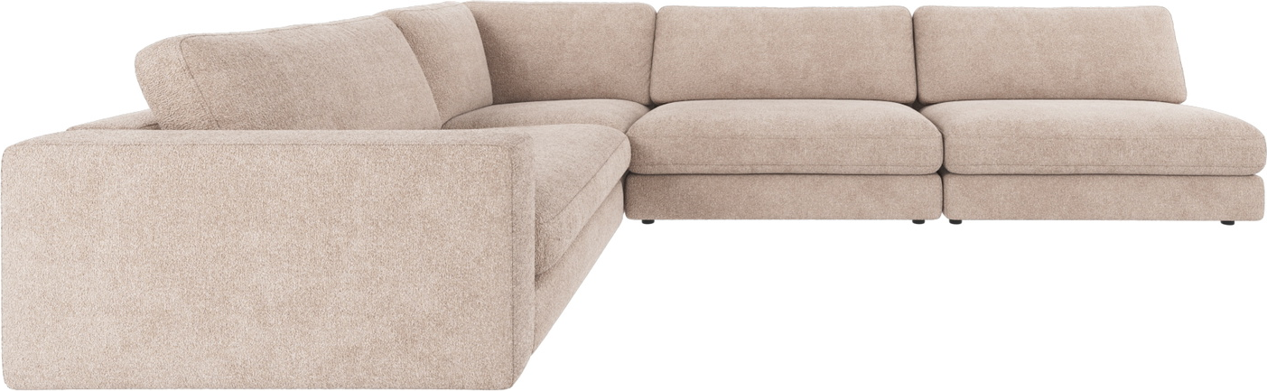Rowico Duncan hjørnesofa i Greg 3 lysebeige stof - skandinavisk modulsofa, FSCÂ®-mix, H78×B325×D230 cm