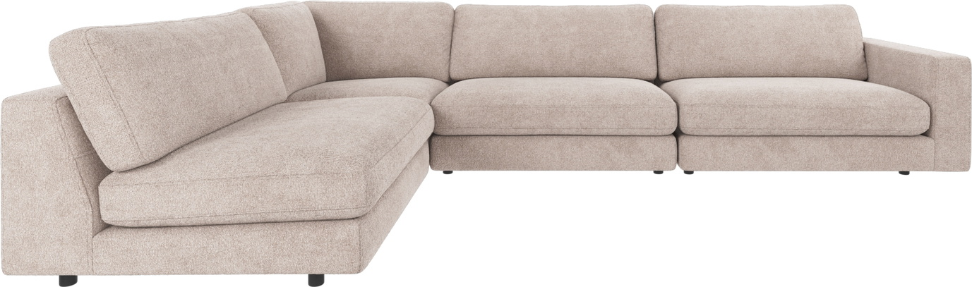 Hjørnesofa Rowico Duncan modulsofa i lysegrå Greg 17 stof 345×216 cm