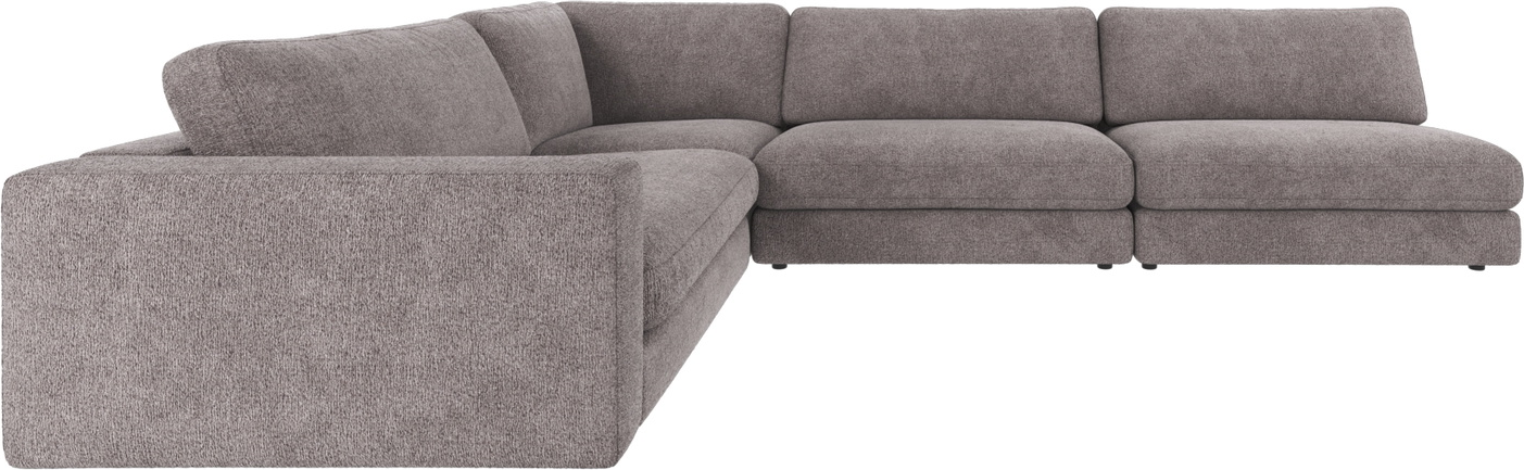 Hjørnesofa Rowico Duncan Greg 18 grå polyesterstof 325x230 cm