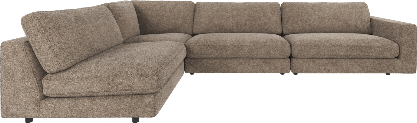 Hjørnesofa Rowico Duncan modulopbygget Anna 6 mørk beige stof