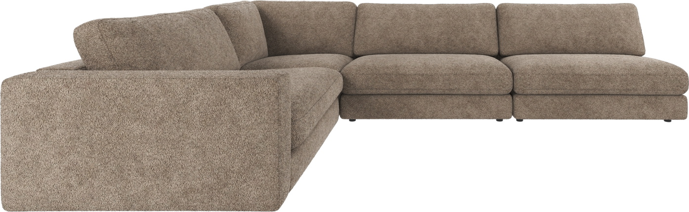 Hjørnesofa Rowico Duncan Anna 6 mørk beige 325x230 cm modulopbygget design
