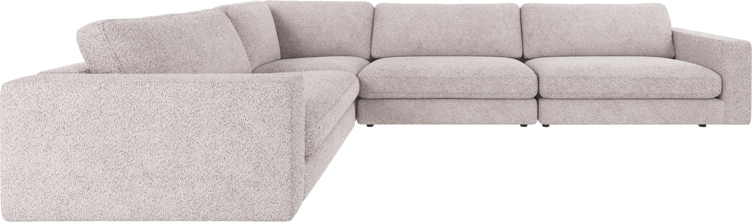 Hjørnesofa modulsofa Rowico Duncan lysegrå Anna 15 polyester 345×233 cm