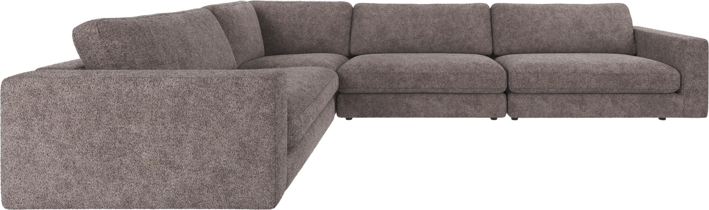 Hjørnesofa Rowico Duncan modulær i mørkegråt Anna-stof 345x233 cm FSC-certificeret ramme