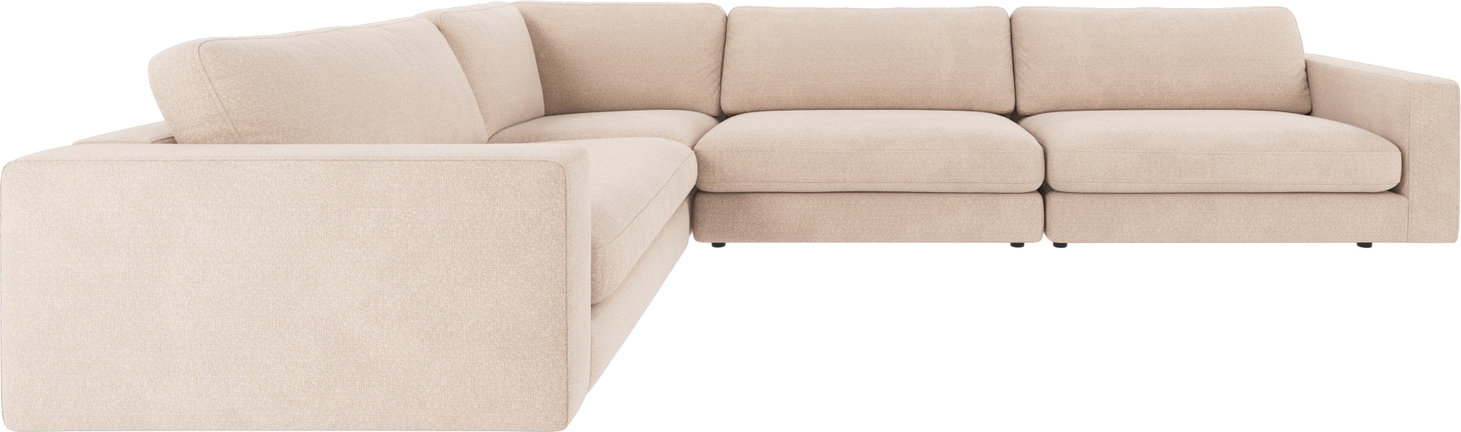 Hjørnesofa Rowico Duncan modulopbygget i Rita 1 lys beige melange-stof H78xB345xD233 cm
