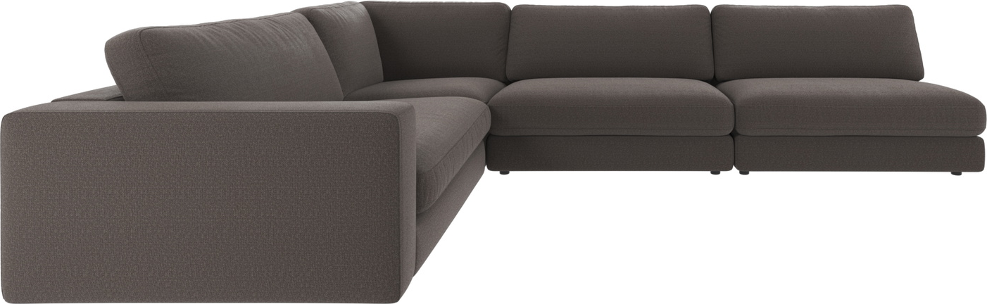 Hjørnesofa Rowico Duncan Rita mørkegrå modulær sofa 325x230 cm FSC-mix træ High Resilience-skum