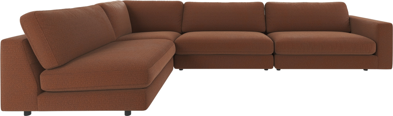 Hjørnesofa Rowico Duncan Rita 96 rød 345×216 cm