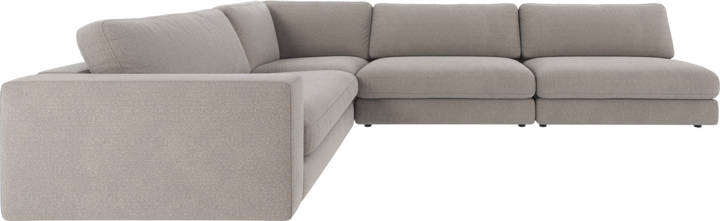 Hjørnesofa Rowico Duncan lysegrå Rita 167 modulopbygget 325x230x78 cm