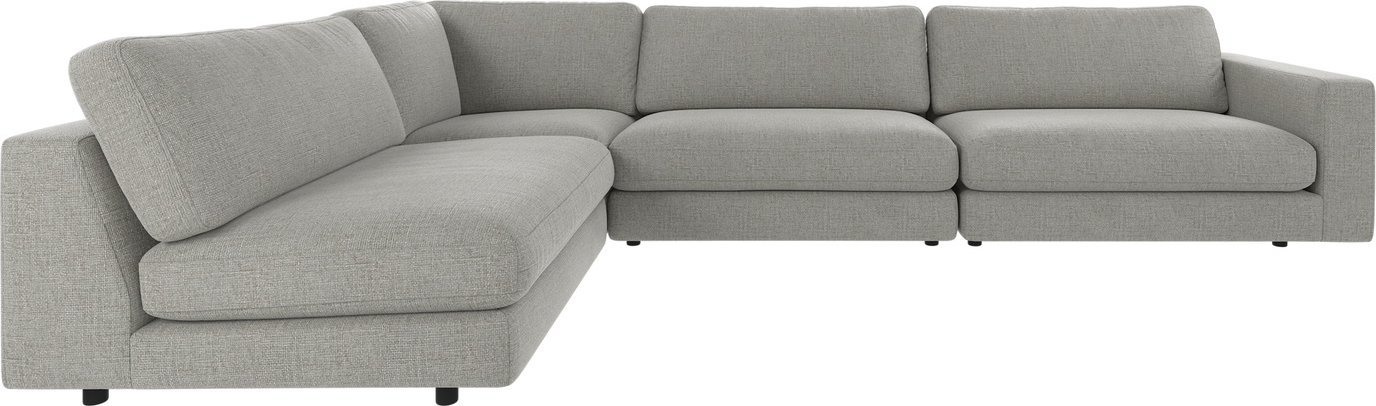 Hjørnesofa Rowico Duncan 345x216 cm modulsofa i mellemgrå Robin 149 | FSCÂ®-mix