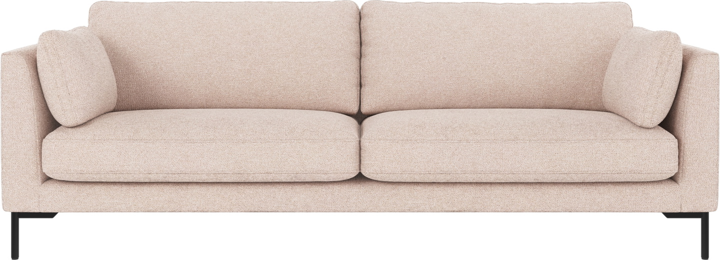 3-personers sofa Rowico Corwin Max 01 stof lysebeige/sort B238×D98×H83 cm