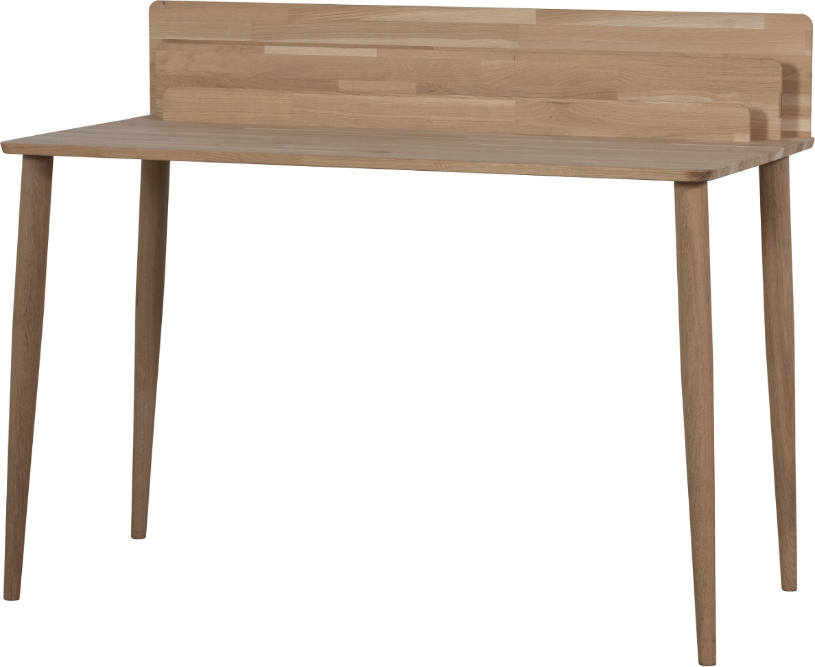 WOOOD Leva skrivebord i ubehandlet FSC-certificeret eg 120x59 cm - tidløst design til hjemmekontor