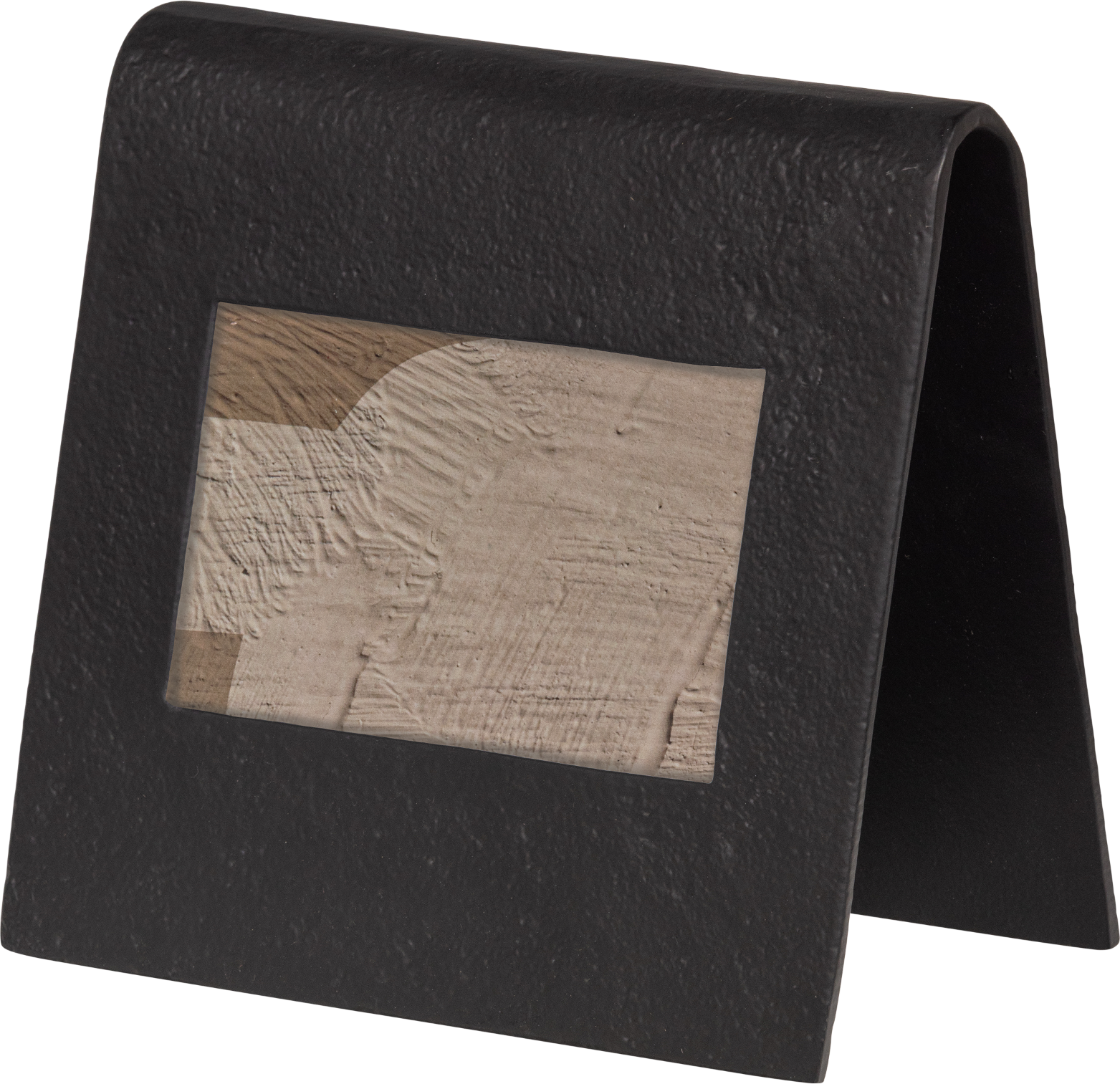 Vægdekoration WOOOD Collection Vona sort metal billedramme til 10x15 cm fotos