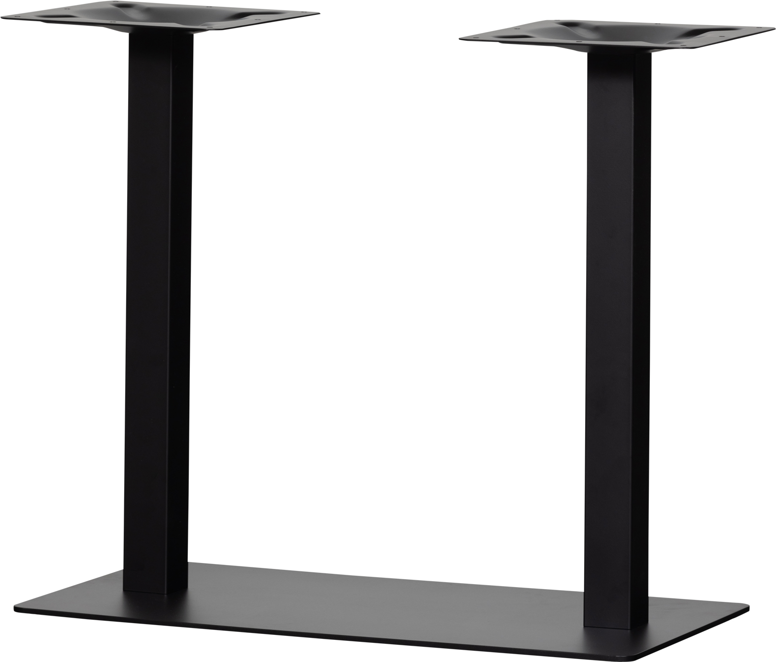 Bordben til plankebord WOOOD Bistro mat sort H72×L80×B40 cm