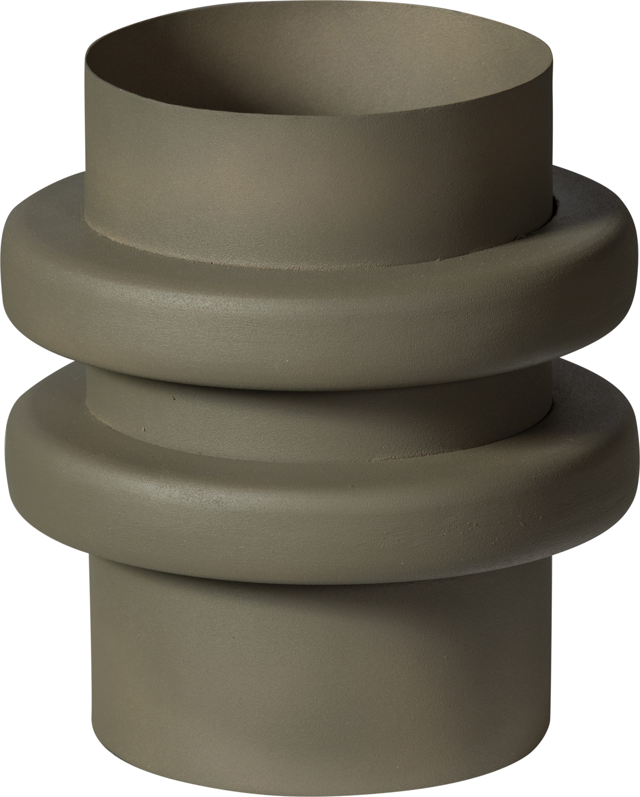 Urtepotte WOOOD Collection Malin Aluminium Ø21 x H23 cm Mat Grå