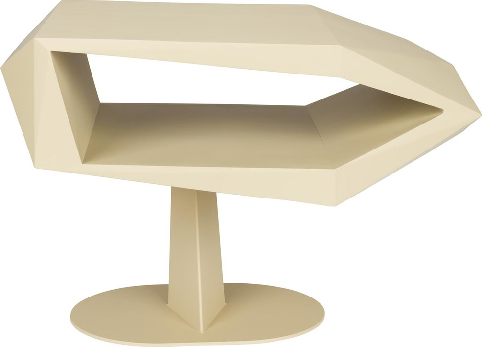 Sidebord Zuiver North lysgrå harpiks/jern 60 x 40 x 40 cm